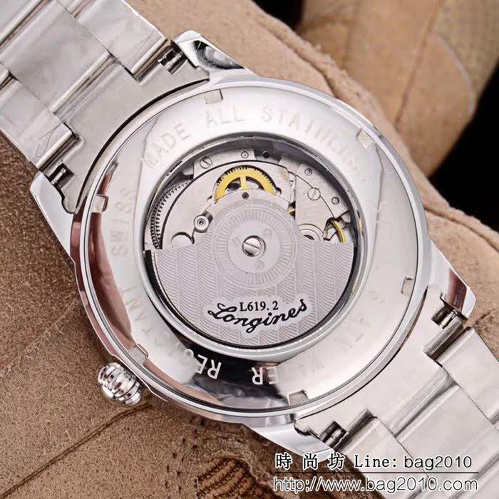 LONGINES浪琴 復古系列 經典大三針 全自動機械精品男士腕表 WSS1100
